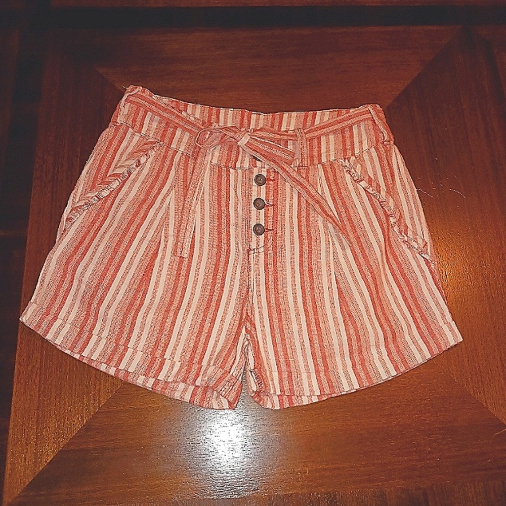 Free people stripped shorts size 2